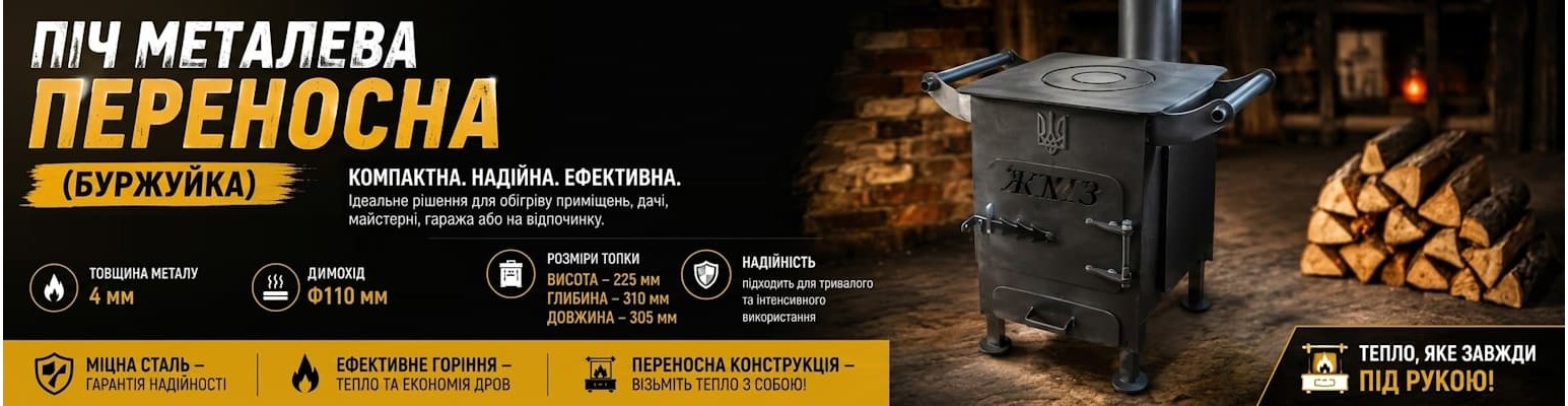 Піч металева переносна (Буржуйка)